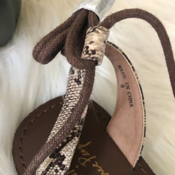 NWOT Free People Maddie Tie Up Sandal Size 8 - Picture 5 of 7